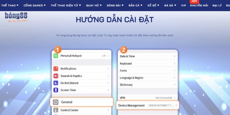 Cách tải app Bong88 cho iOS và Android nhanh gọn lẹ với 4 bước 1 Tải app Bong88 qua điện thoại